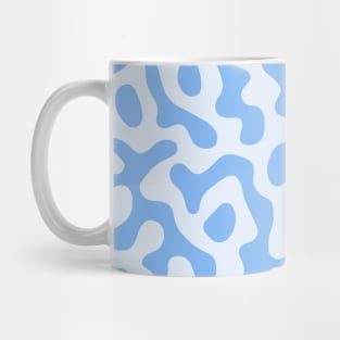 Vintage Blue Abstract Liquid Lines Mug